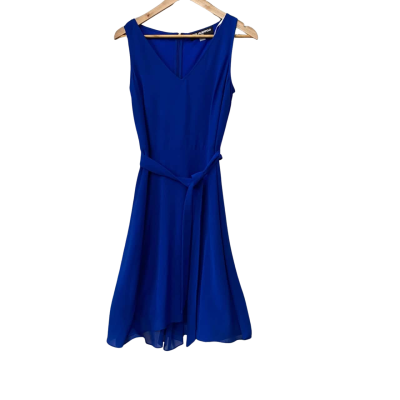 Karl Lagerfeld Womens  Size 6 Midi Dress Blue 