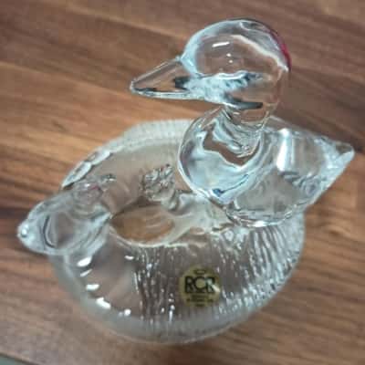 RCR Crystal Duck & Ducklings Piece