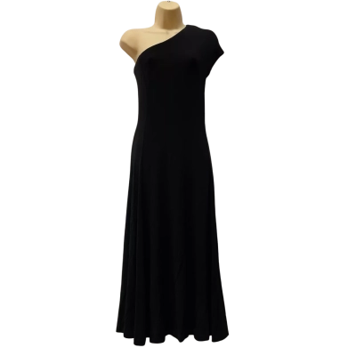 Country Road Womens  cold shoulder Size XXS Midi Dress Black  