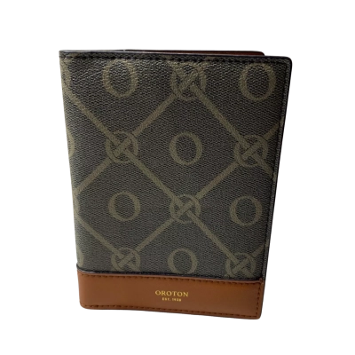 Oroton Womens Harvey Signature Passport Cover & Pen Holder