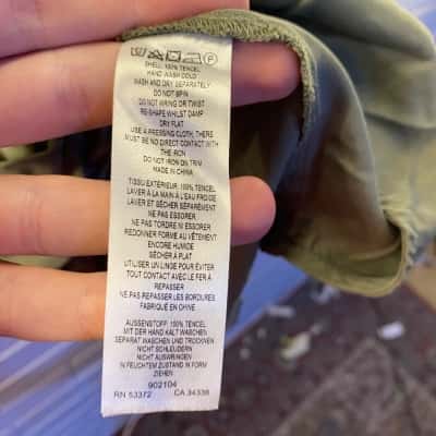 French Connection Unisex  Size 14 Short Sleeve Shirt Olive 