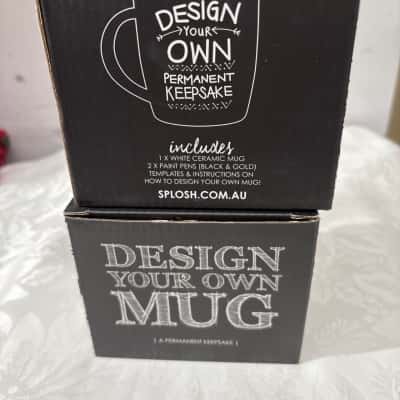 X2 NEW IN BOX DESIGN YOUR OWN MUG RRP $ 12.95 each