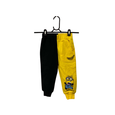 Kidsville Minions Kids Sweatpants Size 3 Black  / Yellow 