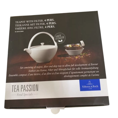 Brand new boxed Villeroy & Boch Tea Passion Teapot with filter 