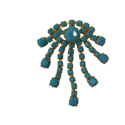  Blue Stones Brooch 