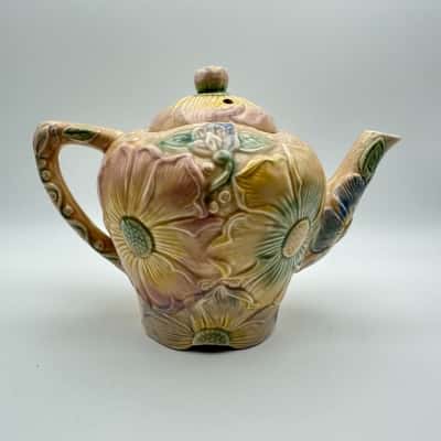  Vintage Kensington Pottery Sunflower Teapot 