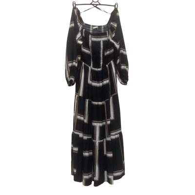 City Chic Womens  Size 12 Maxi Dress / Shoestring Strap Dress Navy Blue / Striped / White 