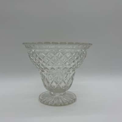 Mid-Century Large Pressed Glass Vase [S#5]
