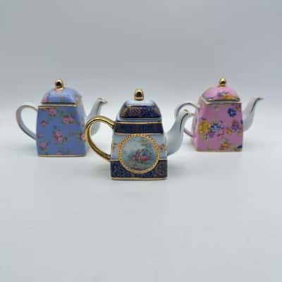 3 x Small Collectable Teapots