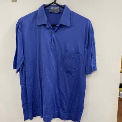 Rigar’s Mens  Size 40 Polo Shirt Blue 