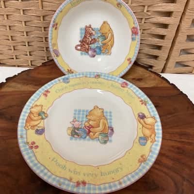 Royal Doulton Winnie the Pooh Gift Collection Bowl Plate Christening Kids Baby Hand Decorated Disney 