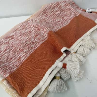 DKNY 100% Cotton Throw 50" x  60"