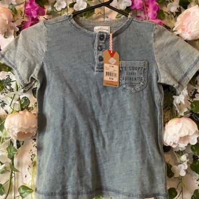  Kids Size 5 T-Shirt denim colour BNWT 