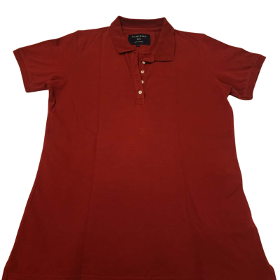 R B Sellars Womens  Size 12 Polo Shirt Maroon 