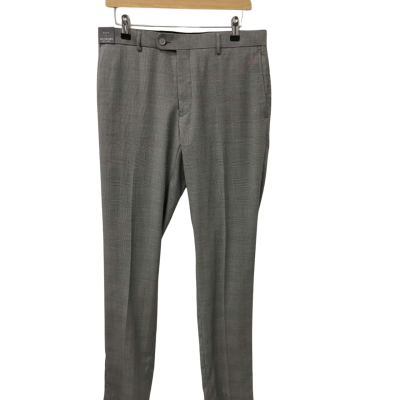 Van Heusen Mens  Size 82 Regular Slim Trouser Checked 