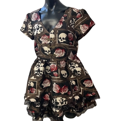 Dangerfield Womens  Size 10 Party Dress Black  / Pattern 