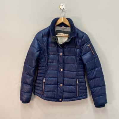 Esprit Womens  Size XS Puffer Jacket Blue 