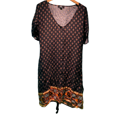 Rip Curl Womens  Size M Casual Dress Black  / Pattern 