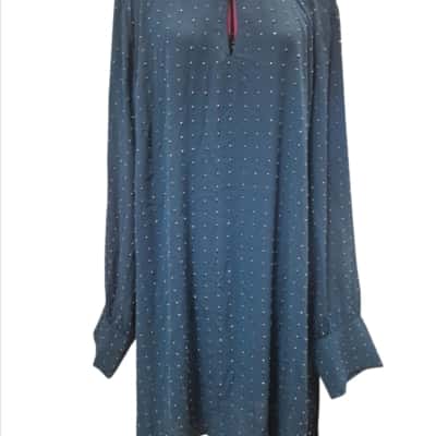 City Chic Womens  Size XL Long Sleeve Shirt emerald Green 