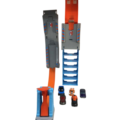 Hot Wheels Hill Climb Champion Track Set and Cars as pictured