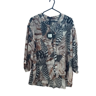 Caroline Morgan Womens  Size 16 Animal Print Top 