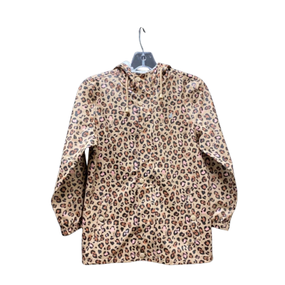 Crywolf Kids Leopard Print Rain Jacket Size 9-10