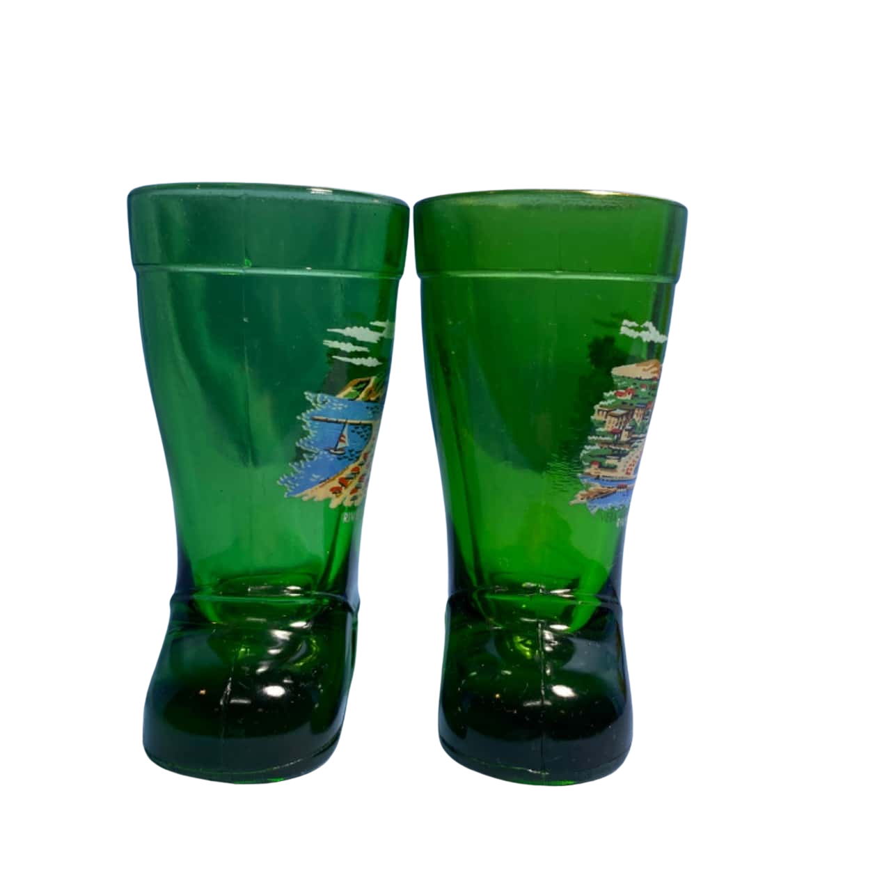 Vintage boot shot glasses