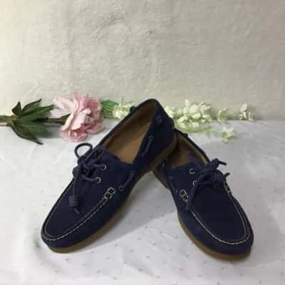 Polo Ralph Lauren Mens Size 10 Navy Blue Suede Loafers (new)