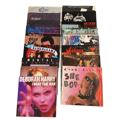 Bundle of 17 7” Vinyl Records 