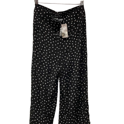 Katies Womens  Size 12 Cropped Pants Black  / Polka Dot 