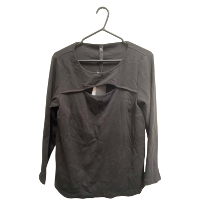 Taking Shape Womens  Size 12 Long Sleeve Top Black  