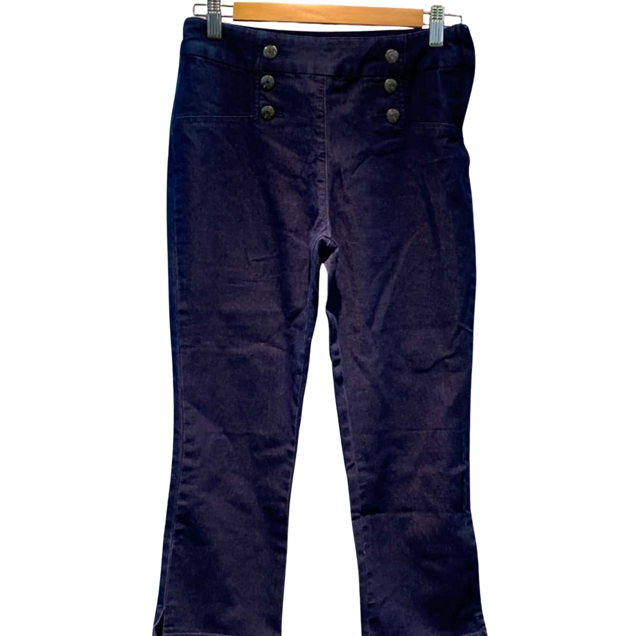 Review Womens Size 8 Denim Pedal Pushers Blue