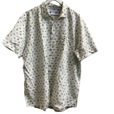 Gazman Mens  Size 3XL Sea Turtle Linen Blend Shirt Multicoloured