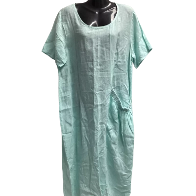 Ridley Made in Italy Womens  Size S Midi Dress Turquoise 