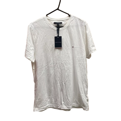 Tommy Hilfiger Mens  Size L Short Sleeve Shirt White 