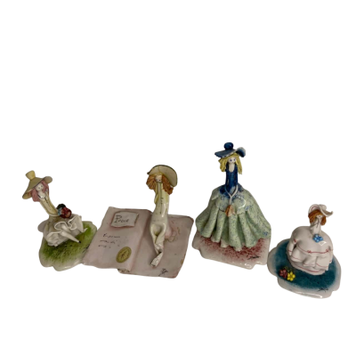 Bundle of four Zampiva Italian  Porcelain Figurines