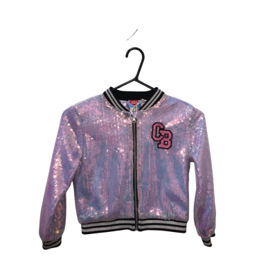 Purple Sequin Care Bear Jacket Size 7