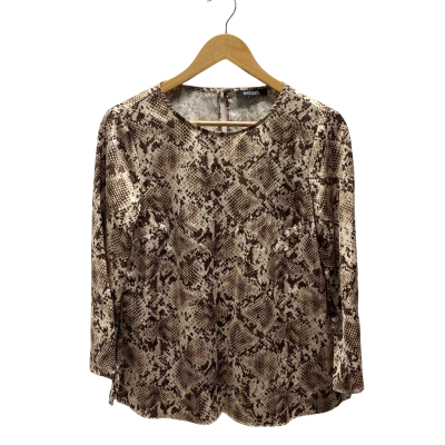 Basque Womens  Size 8 Animal print Top