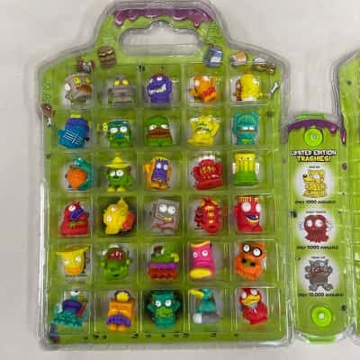 Trash Pack - Total of 60 Trashies (30 out of 60 Matching with Case Contents, plus 30 Others) and Carrying Case - by Moose Toys