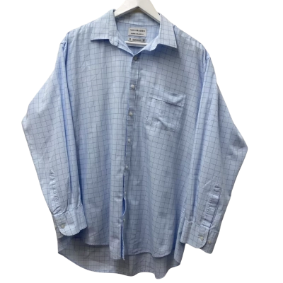 Van Heusen Mens  Size 43 Business Shirt Blue / Checked 
