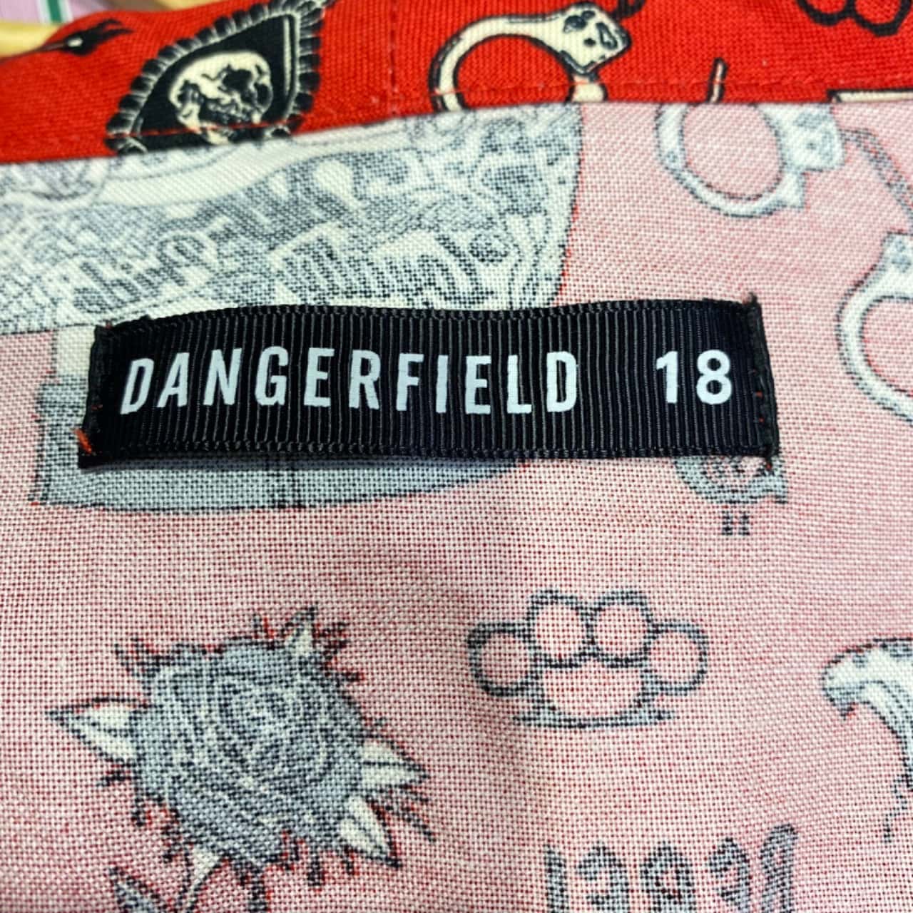 Dangerfield Womens Size 18 Party Dress Pattern / Red (s)