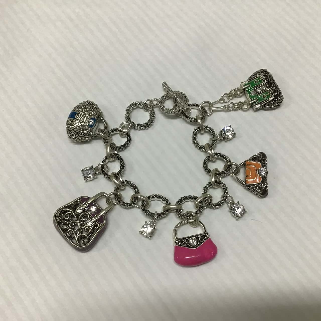 silver handbag charms