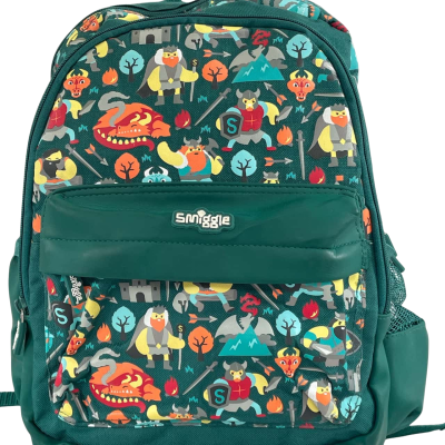 Kids Smiggle Backpack “Dragons and Knights”. 