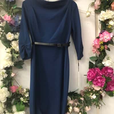 NWT Calvin Klein Size 8 Blue Dress