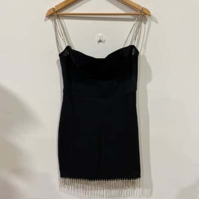 WhiteFox Mini Dress Womens Size L Black