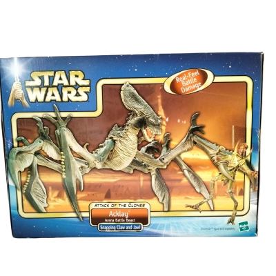 Star Wars Attack of the Clones Ackley - Arena Battle Beast. Made by Hasbro in 2002.