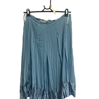 Calico Womens  Size 14 Midi Skirt Blue 