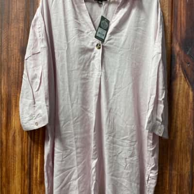 Autograph Size 20 Pink  linen shirt new 