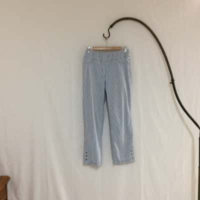 Blue illusion Women's  Size S Wide Leg Pants Blue / White 