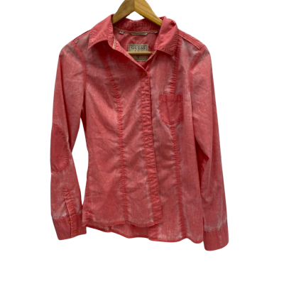 Guess Women’s Coral Button Up/Blouse Size S